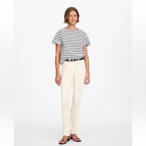 Madewell vintage canvas mid rise stovepipe jeans 29P petite new slim straight